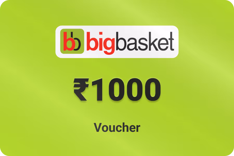 BigBasket Shopping Voucher — Up to 25% off, from ₹750